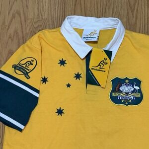 1999 AUSTRALIA RUGBY 100 yrs Wallabies Polo Shirt Size S NWT